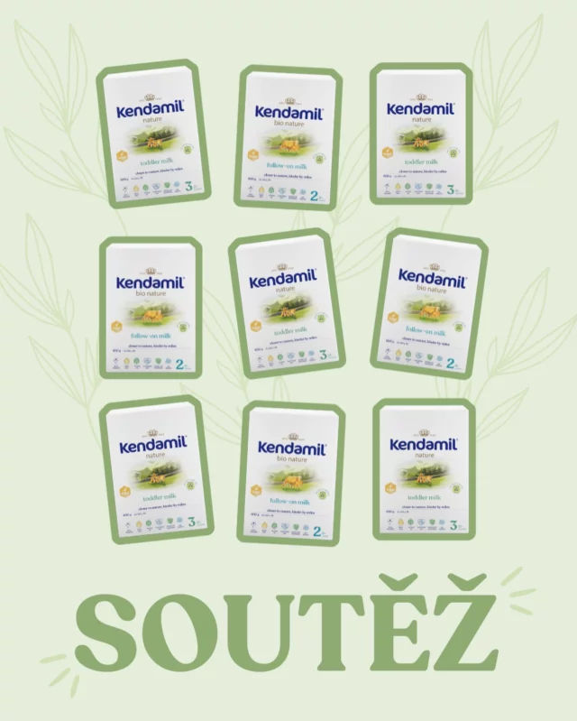 SOUTĚŽ o 3x 10 krabic Kendamil BIO Nature 🌿🎁🍼

Chceš vyhrát zásobu deseti 600g balení Kendamil BIO Nature 2 nebo Kendamil Nature 3 v hodnotě 3 190 Kč?

👉 Napiš nám do komentáře co je pro tebe při výběru mlíčka pro miminko nejdůležitější a proč? 💚

Po víkendu (9. 2. 2026) vylosujeme 3 výherce. Výherci budou označeni u svého výherního komentáře pod tímto příspěvkem. Přejeme hodně štěstí! 🍀