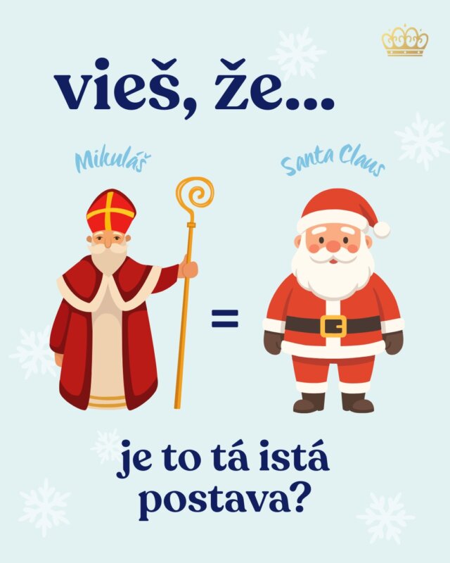 🎅 Historický biskup Mikuláš z Myry bol známy tým, že tajne pomáhal chudobným, rozdával almužny, zachraňoval rodiny v núdzi a podporoval deti, ktoré nemali nikoho, kto by sa ich zastal.

🎁 Nešlo o „darčeky“ v dnešnom zmysle, ale skôr o praktickú pomoc, ktorú ľudia naliehavo potrebovali.

🌟 Najznámejšia legenda o Mikulášovi rozpráva o troch chudobných dcérach, ktoré nemali veno, a hrozilo, že ich otec bude musieť predať do otroctva.

💰 Mikuláš to zistil a v noci im tajne hodil do okna mešec zlata — aby mali veno a nemuseli skončiť v biede.

🧦 Legenda hovorí, že mešce dopadli do ponožky alebo topánky, ktoré sušili pri ohni.
A presne z tohto motívu pochádza dnešný americký zvyk, keď deti nechávajú ponožky a topánky pri krbe, aby im Santa niečo priniesol.

🧒 A prečo sa hovorí, že dával darčeky deťom? V stredoveku bol Saint Nicholas považovaný za ochrancu detí, a tak sa jeho sviatok začal sláviť v školách: deti dostávali malé darčeky, symbolické sladkosti či oriešky a učili sa o štedrosti.

🌍 To už bol začiatok tradície, ktorá sa rozšírila po celej Európe a napokon až do Ameriky a celého sveta. Každá krajina si ju prispôsobila podľa vlastnej kultúry, ale základný príbeh o tajnej štedrosti zostal rovnaký. ❤️